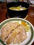 湯豆腐と蒸し鶏