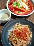 スパゲティトマトソース、バーニャ・カウダ