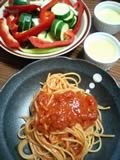 バーニャ・カウダ、トマトスパゲティ