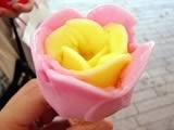 薔薇の形のババヘラ・アイス