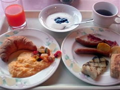 ホテルの朝食(ビュッフェ)