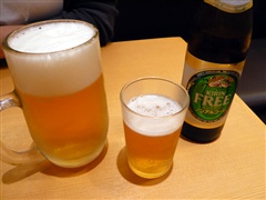 生ビールとノンアルコールビール