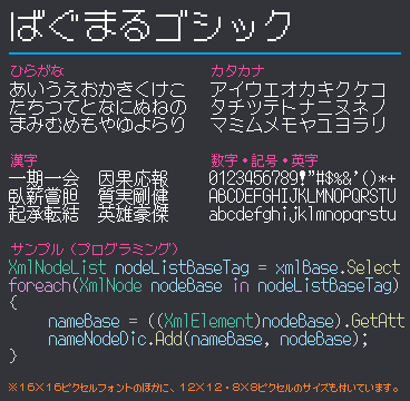 ばぐまるゴシック